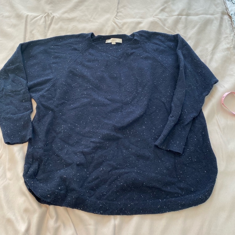 Women’s Loft Petite Large speckled sweater